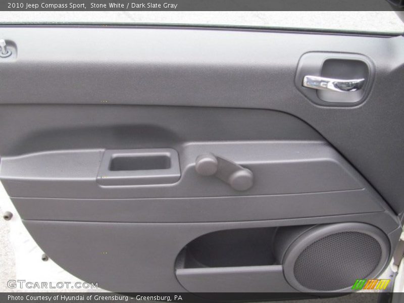 Stone White / Dark Slate Gray 2010 Jeep Compass Sport