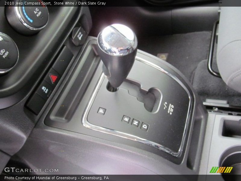 Stone White / Dark Slate Gray 2010 Jeep Compass Sport