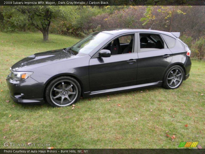 Dark Gray Metallic / Carbon Black 2009 Subaru Impreza WRX Wagon