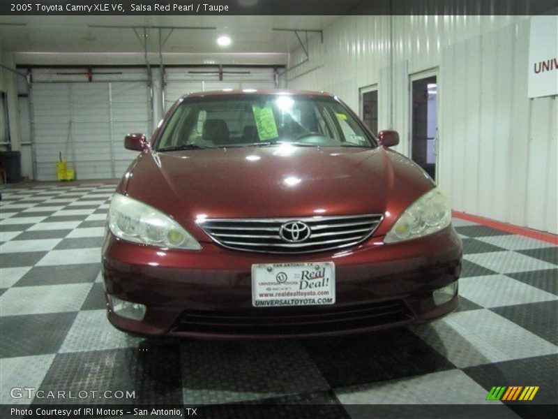 Salsa Red Pearl / Taupe 2005 Toyota Camry XLE V6