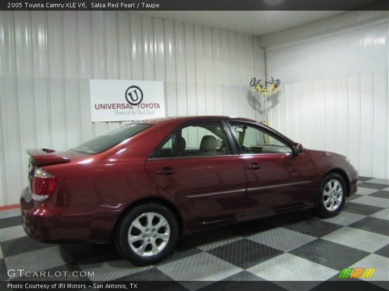 Salsa Red Pearl / Taupe 2005 Toyota Camry XLE V6