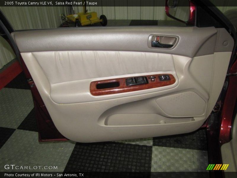 Salsa Red Pearl / Taupe 2005 Toyota Camry XLE V6