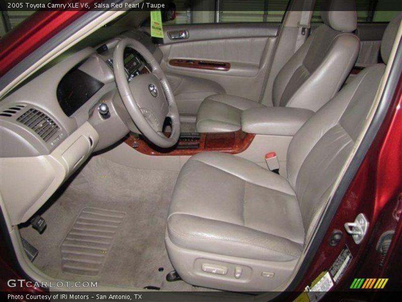 Salsa Red Pearl / Taupe 2005 Toyota Camry XLE V6