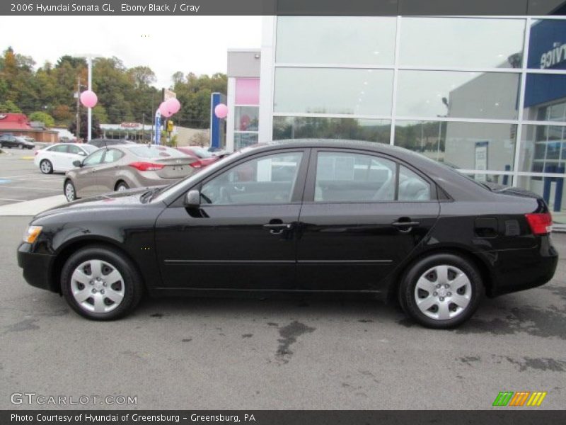 Ebony Black / Gray 2006 Hyundai Sonata GL
