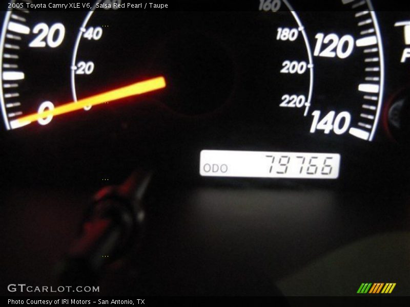 Salsa Red Pearl / Taupe 2005 Toyota Camry XLE V6