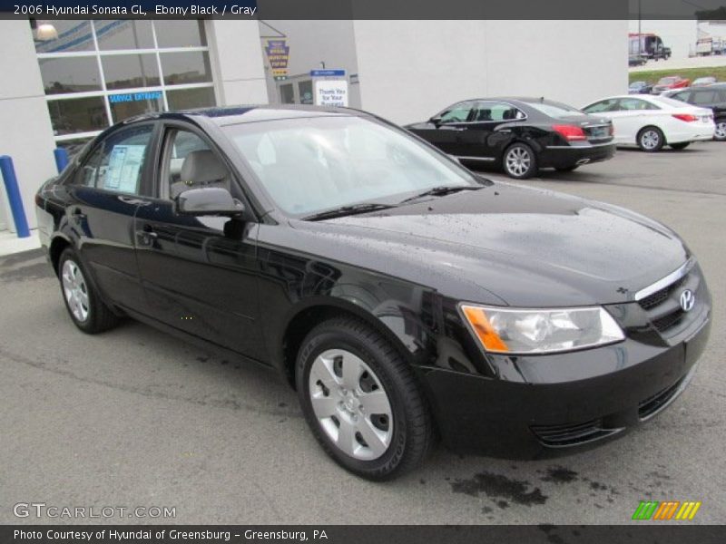 Ebony Black / Gray 2006 Hyundai Sonata GL