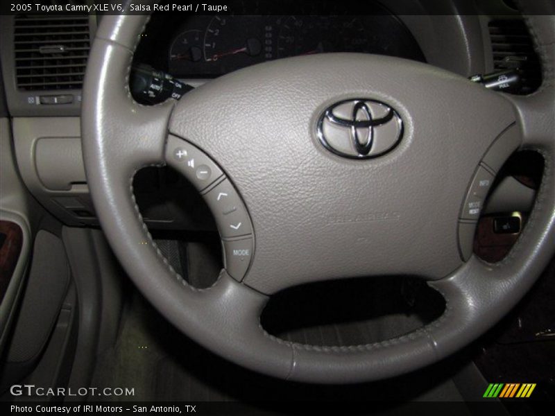 Salsa Red Pearl / Taupe 2005 Toyota Camry XLE V6