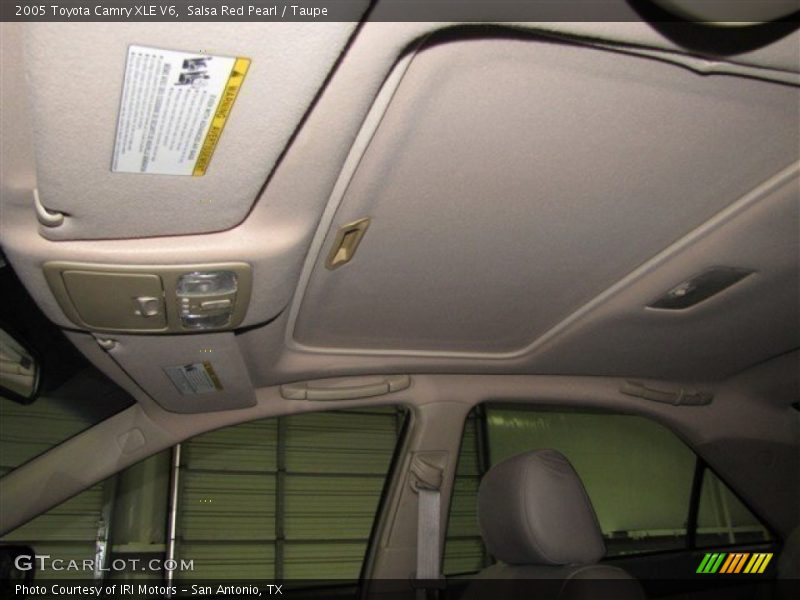 Salsa Red Pearl / Taupe 2005 Toyota Camry XLE V6