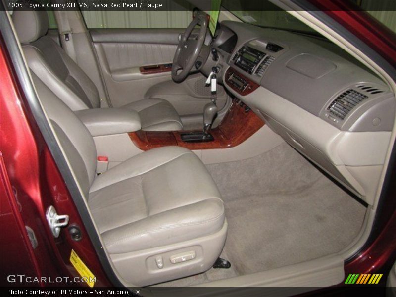 Salsa Red Pearl / Taupe 2005 Toyota Camry XLE V6