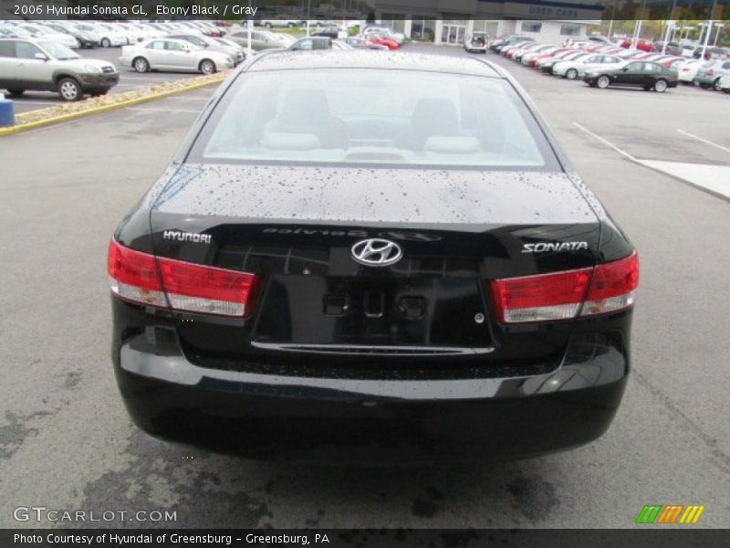 Ebony Black / Gray 2006 Hyundai Sonata GL