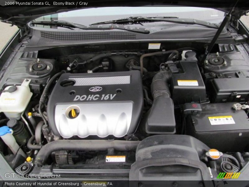 Ebony Black / Gray 2006 Hyundai Sonata GL