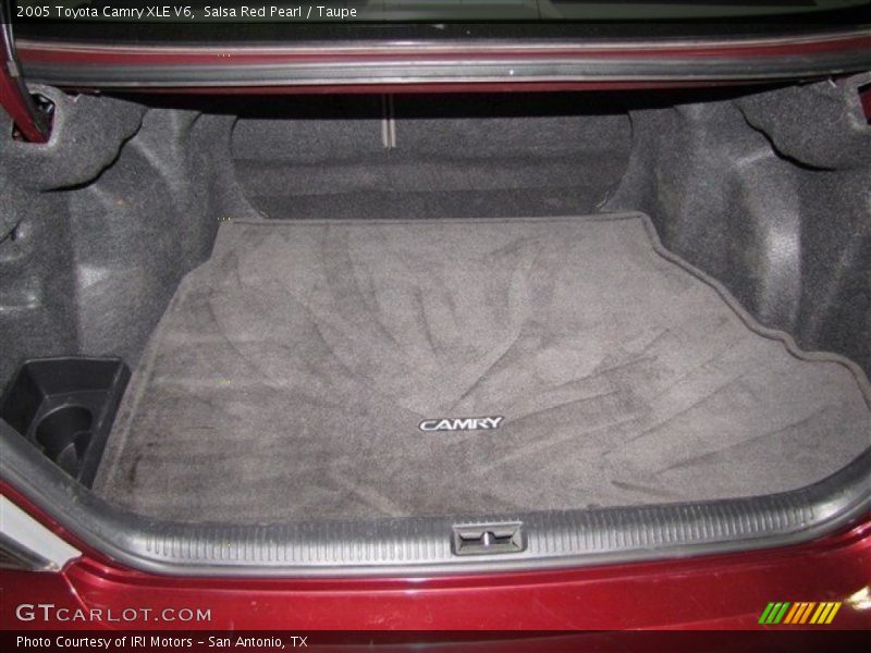 Salsa Red Pearl / Taupe 2005 Toyota Camry XLE V6