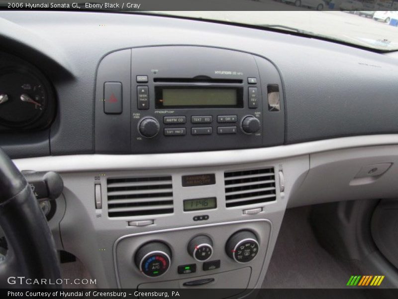 Ebony Black / Gray 2006 Hyundai Sonata GL