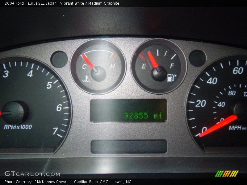  2004 Taurus SEL Sedan SEL Sedan Gauges