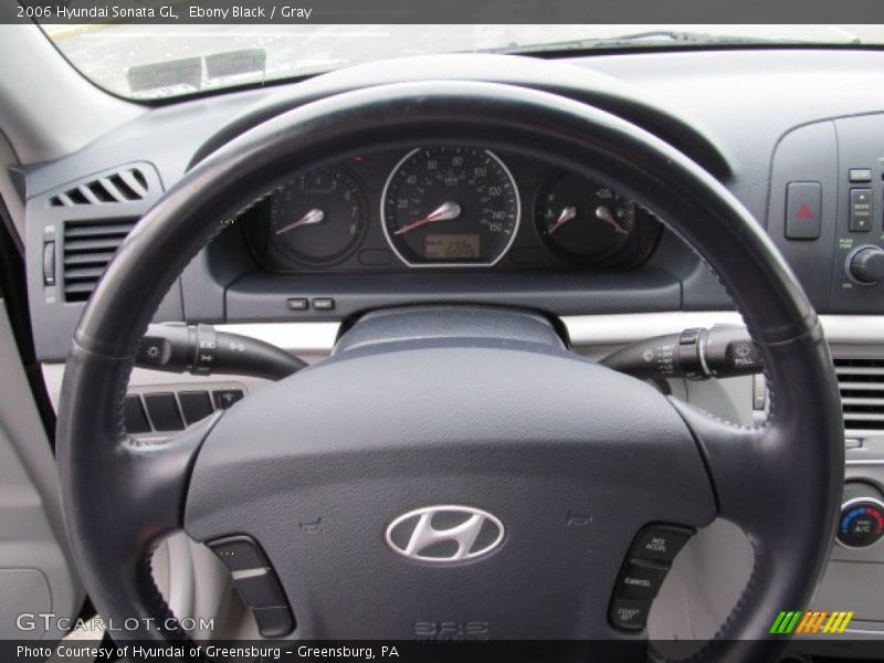 Ebony Black / Gray 2006 Hyundai Sonata GL