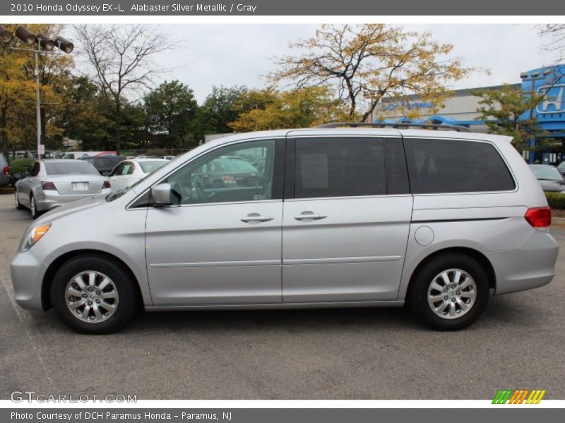 Alabaster Silver Metallic / Gray 2010 Honda Odyssey EX-L
