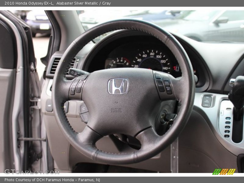 Alabaster Silver Metallic / Gray 2010 Honda Odyssey EX-L