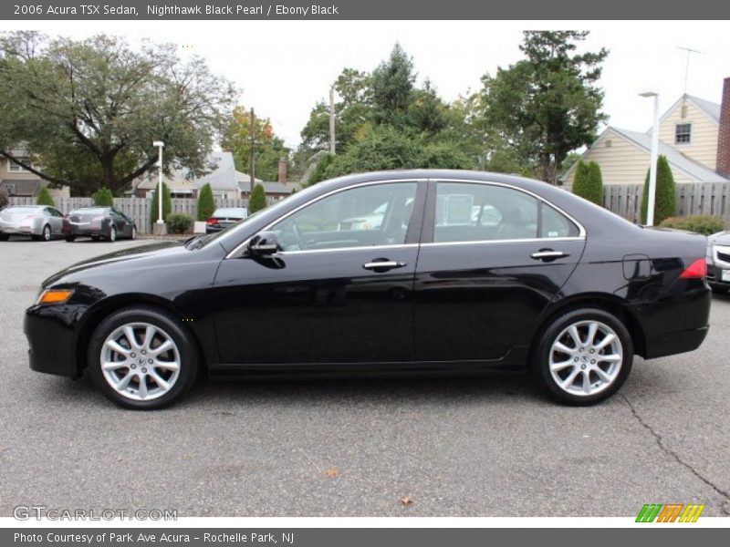 Nighthawk Black Pearl / Ebony Black 2006 Acura TSX Sedan