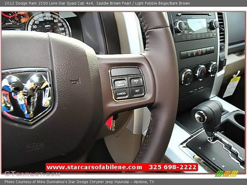 Saddle Brown Pearl / Light Pebble Beige/Bark Brown 2012 Dodge Ram 1500 Lone Star Quad Cab 4x4