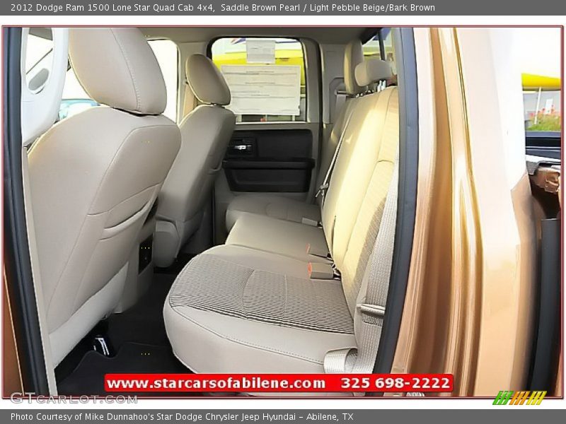 Saddle Brown Pearl / Light Pebble Beige/Bark Brown 2012 Dodge Ram 1500 Lone Star Quad Cab 4x4