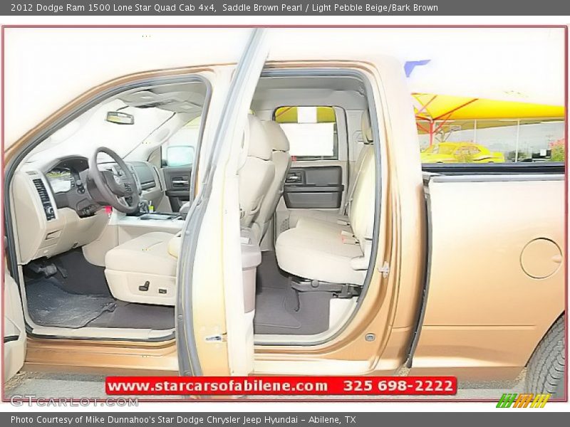 Saddle Brown Pearl / Light Pebble Beige/Bark Brown 2012 Dodge Ram 1500 Lone Star Quad Cab 4x4