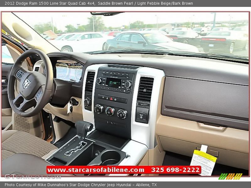 Saddle Brown Pearl / Light Pebble Beige/Bark Brown 2012 Dodge Ram 1500 Lone Star Quad Cab 4x4