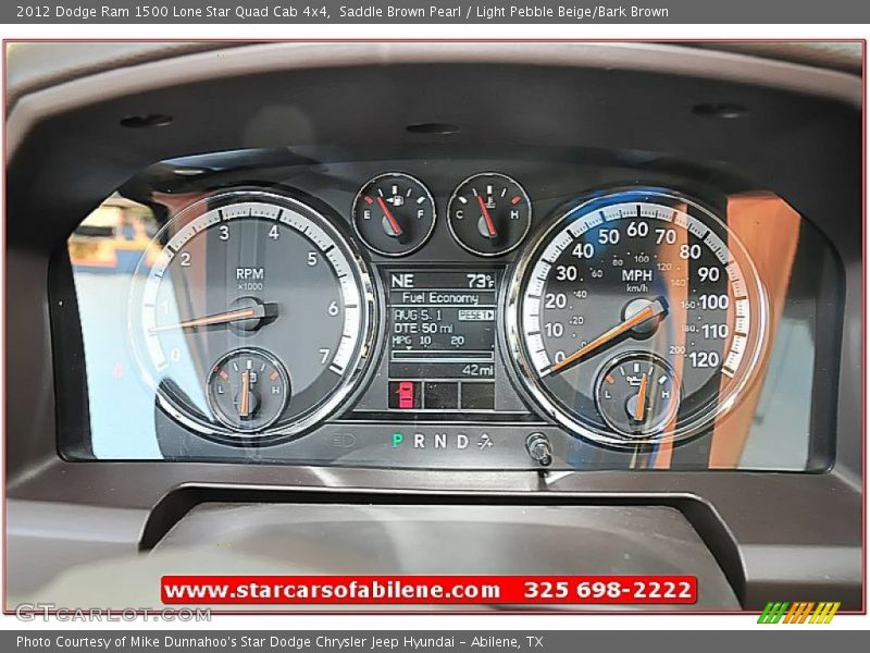 Saddle Brown Pearl / Light Pebble Beige/Bark Brown 2012 Dodge Ram 1500 Lone Star Quad Cab 4x4