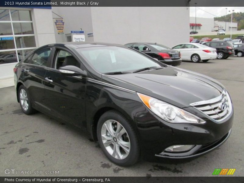 Midnight Black / Gray 2013 Hyundai Sonata Limited