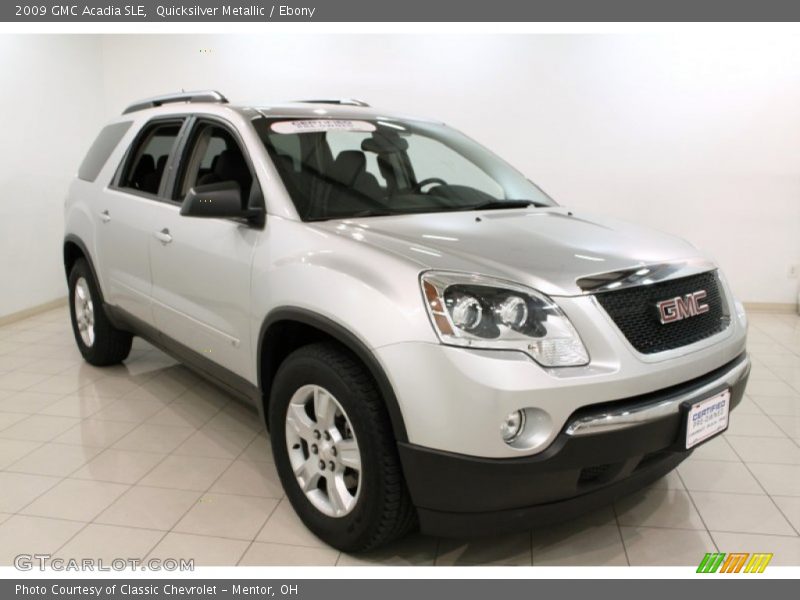 Quicksilver Metallic / Ebony 2009 GMC Acadia SLE