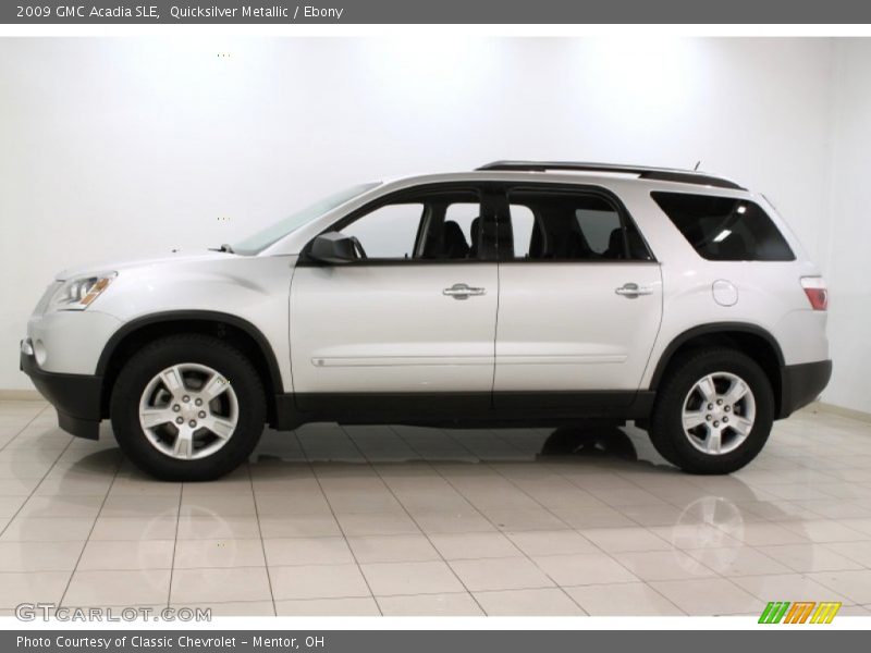 Quicksilver Metallic / Ebony 2009 GMC Acadia SLE
