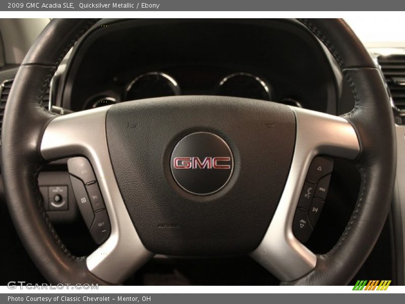 Quicksilver Metallic / Ebony 2009 GMC Acadia SLE