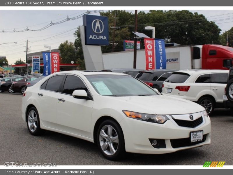 Premium White Pearl / Parchment 2010 Acura TSX Sedan