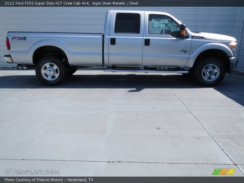 Ingot Silver Metallic / Steel 2012 Ford F350 Super Duty XLT Crew Cab 4x4