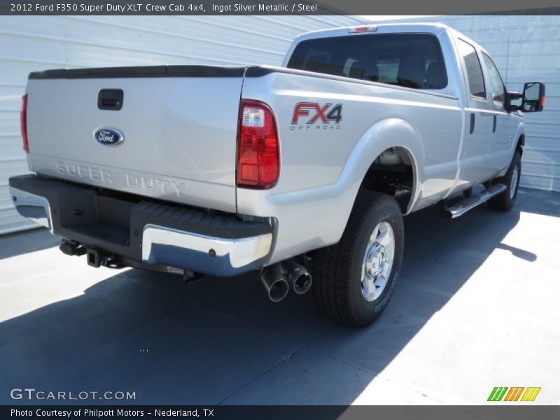 Ingot Silver Metallic / Steel 2012 Ford F350 Super Duty XLT Crew Cab 4x4