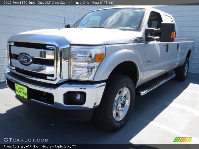 Ingot Silver Metallic / Steel 2012 Ford F350 Super Duty XLT Crew Cab 4x4