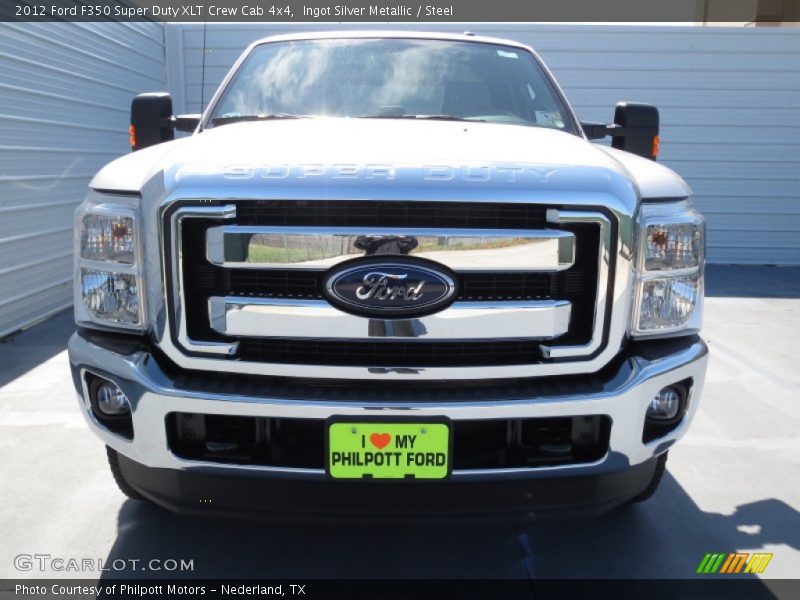 Ingot Silver Metallic / Steel 2012 Ford F350 Super Duty XLT Crew Cab 4x4