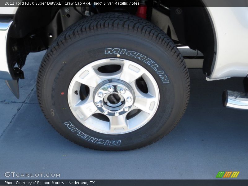 Ingot Silver Metallic / Steel 2012 Ford F350 Super Duty XLT Crew Cab 4x4