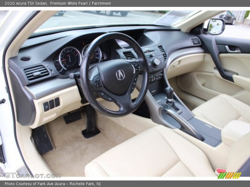 Premium White Pearl / Parchment 2010 Acura TSX Sedan
