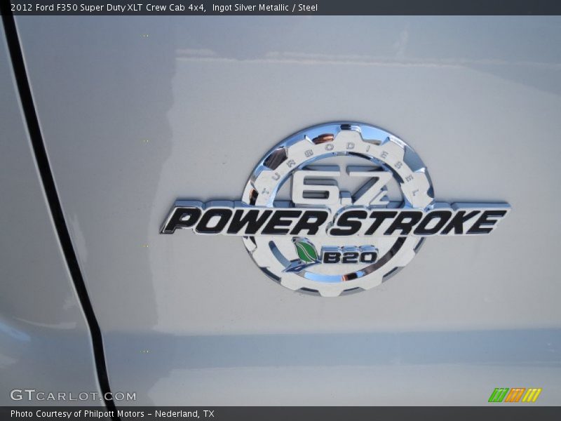 Ingot Silver Metallic / Steel 2012 Ford F350 Super Duty XLT Crew Cab 4x4