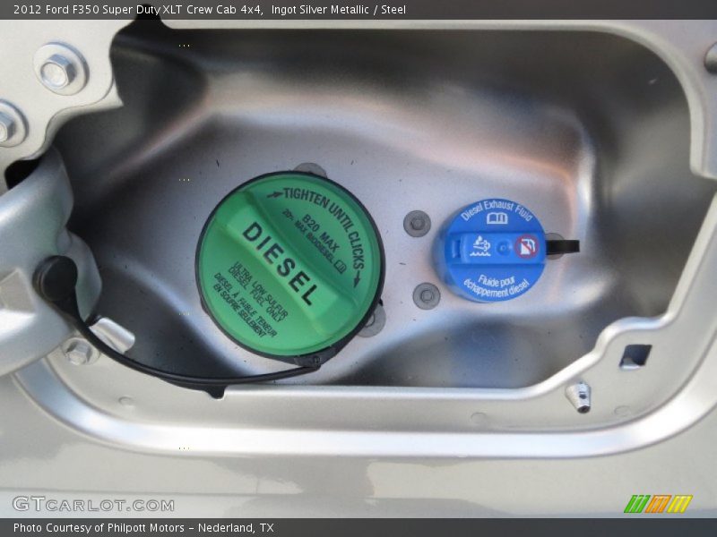 Ingot Silver Metallic / Steel 2012 Ford F350 Super Duty XLT Crew Cab 4x4