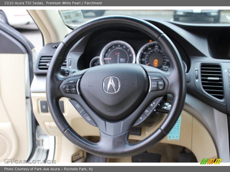 Premium White Pearl / Parchment 2010 Acura TSX Sedan