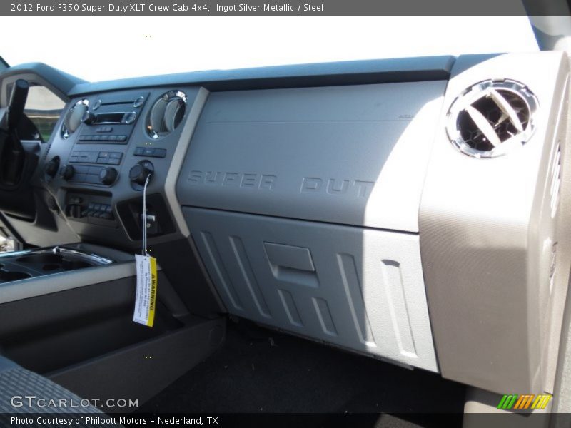 Ingot Silver Metallic / Steel 2012 Ford F350 Super Duty XLT Crew Cab 4x4