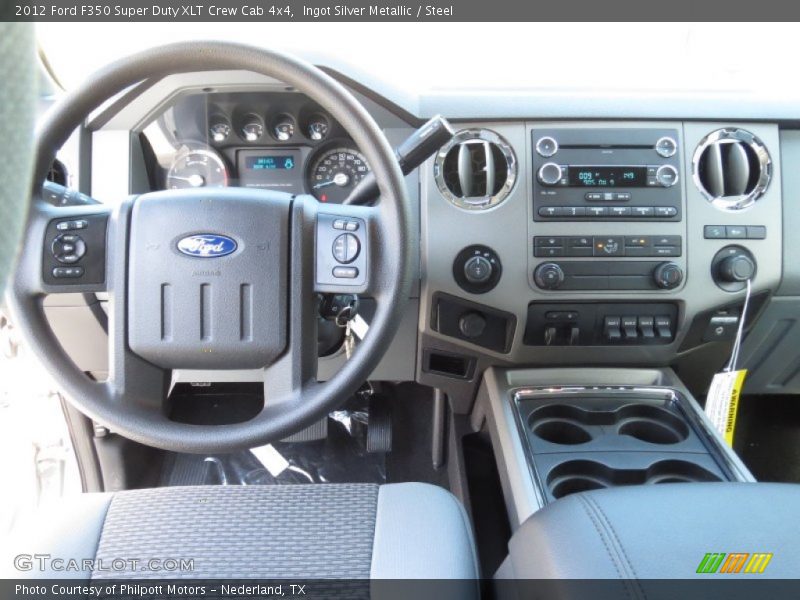 Ingot Silver Metallic / Steel 2012 Ford F350 Super Duty XLT Crew Cab 4x4