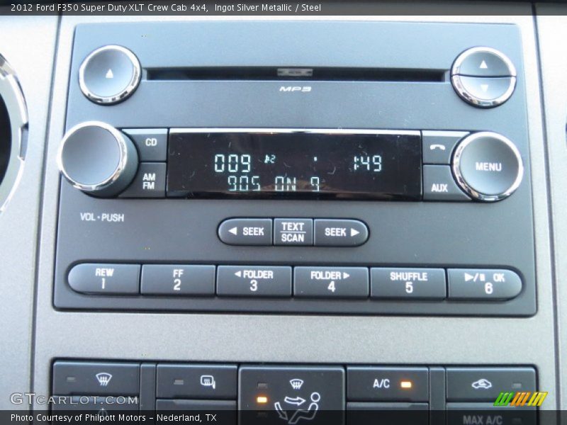 Ingot Silver Metallic / Steel 2012 Ford F350 Super Duty XLT Crew Cab 4x4