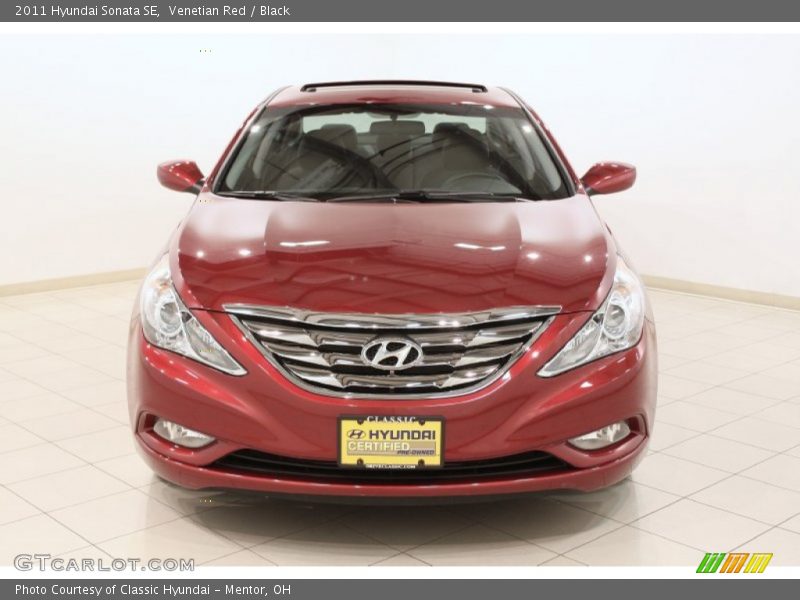 Venetian Red / Black 2011 Hyundai Sonata SE