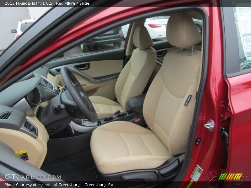 Red Allure / Beige 2013 Hyundai Elantra GLS