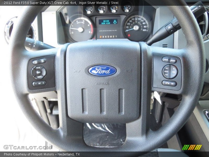 Ingot Silver Metallic / Steel 2012 Ford F350 Super Duty XLT Crew Cab 4x4