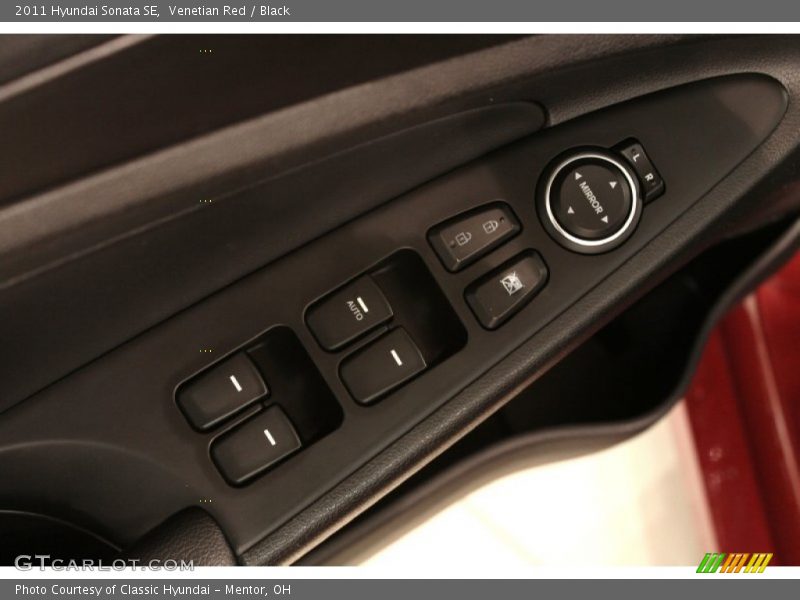 Venetian Red / Black 2011 Hyundai Sonata SE