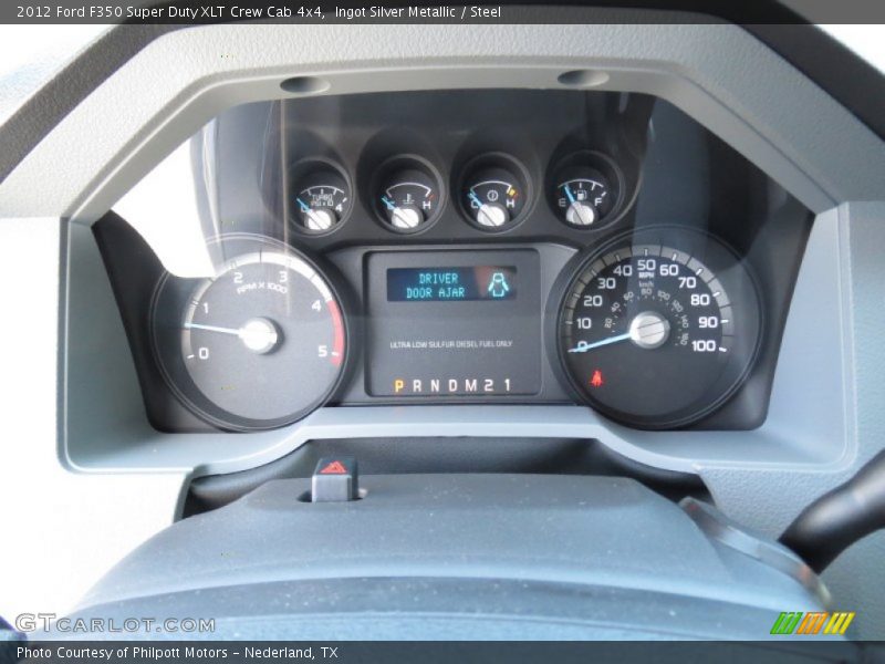 Ingot Silver Metallic / Steel 2012 Ford F350 Super Duty XLT Crew Cab 4x4