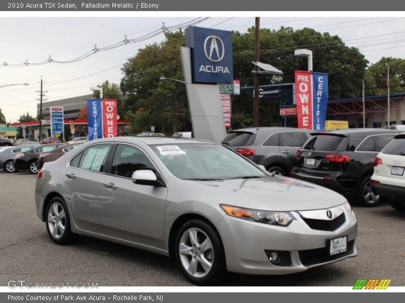 Palladium Metallic / Ebony 2010 Acura TSX Sedan